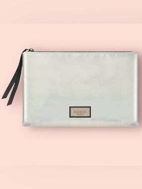 Pearlescent Gucci Beauty Cosmetic-Makeup Bag/Slip